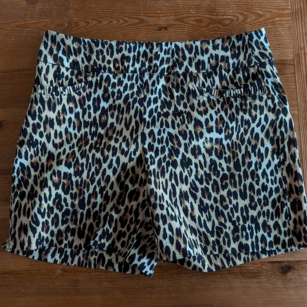 Leopard Print Shorts - image 1